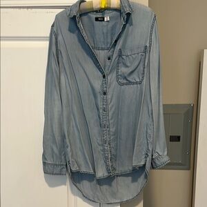 BDG Blue Button-Up Shirt
